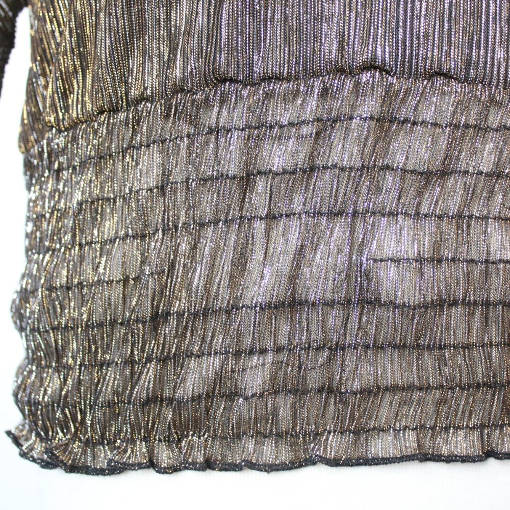 1. State Womens Small Smocked Cinched Sleeve Blouse Top - Picture 6 of 7